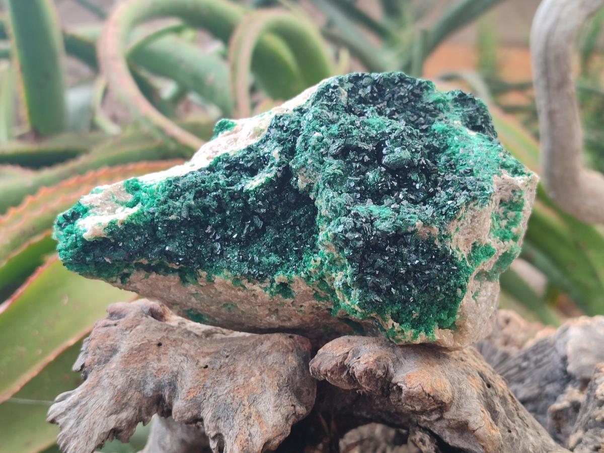 Natural Crystalline Malachite Specimens x 2 From Tenke Fungurume, Congo
