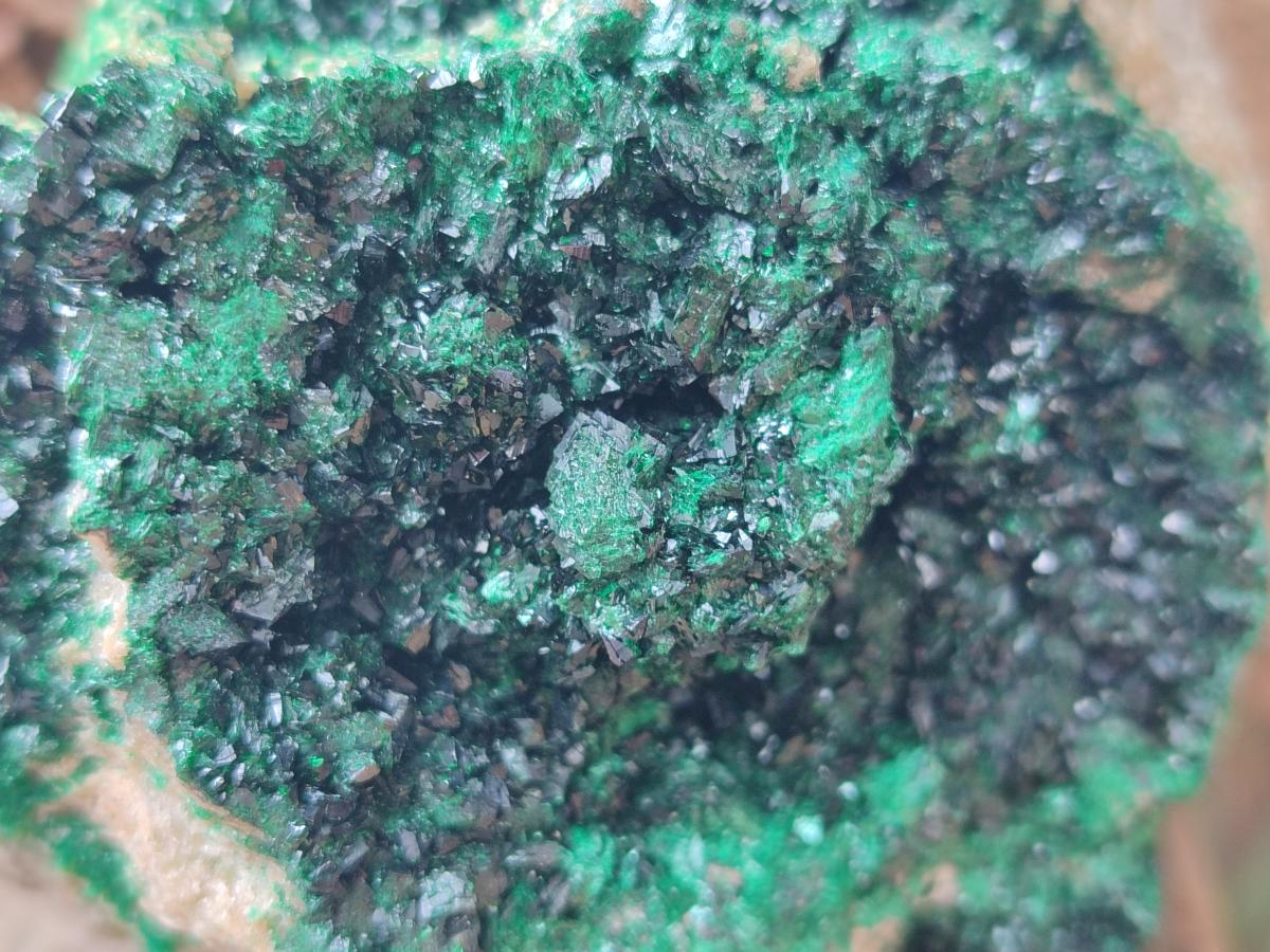 Natural Crystalline Malachite Specimens x 2 From Tenke Fungurume, Congo