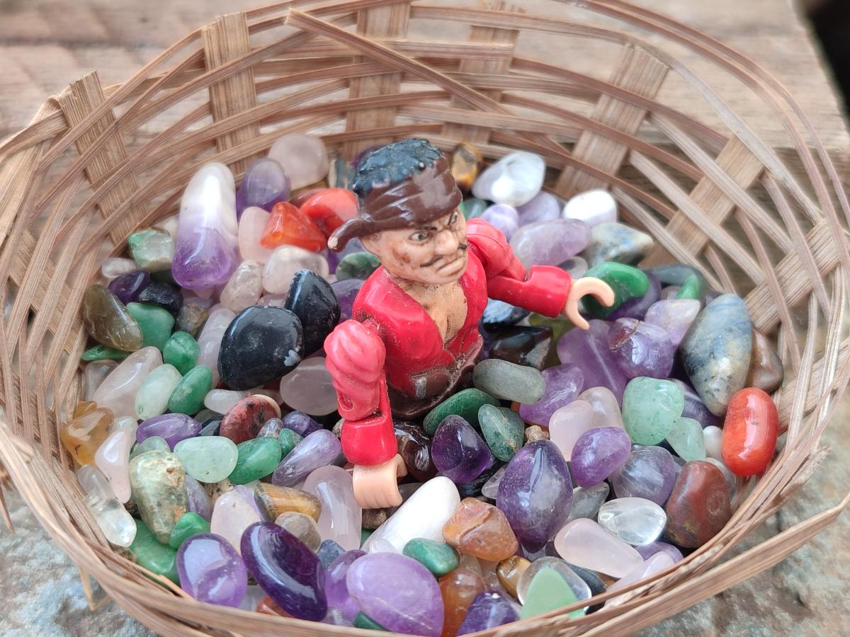 Polished Mixed Tumbled Stone Chips 1kg x 6 From Southern Africa - Toprock Gemstones and Minerals 