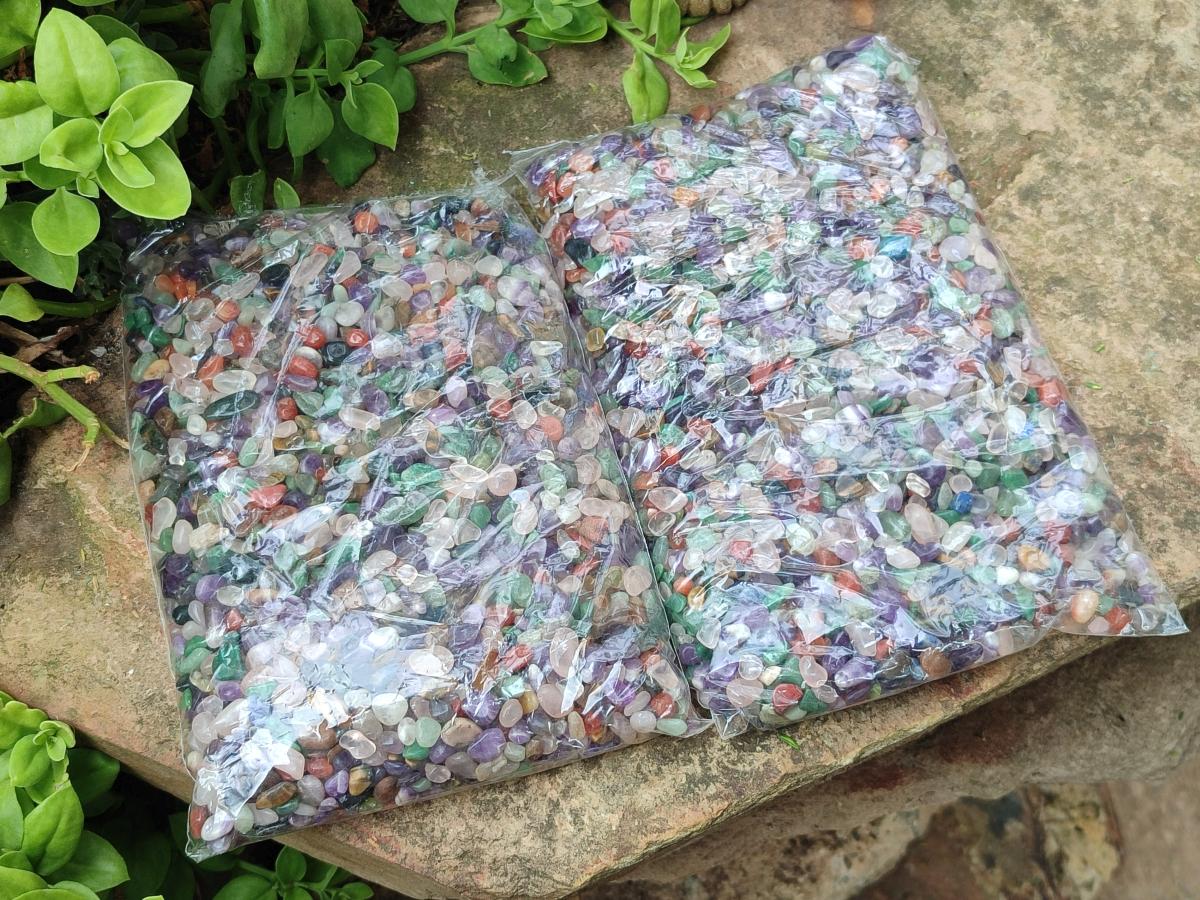 Polished Mixed Tumbled Stone Chips 1kg x 6 From Southern Africa - Toprock Gemstones and Minerals 