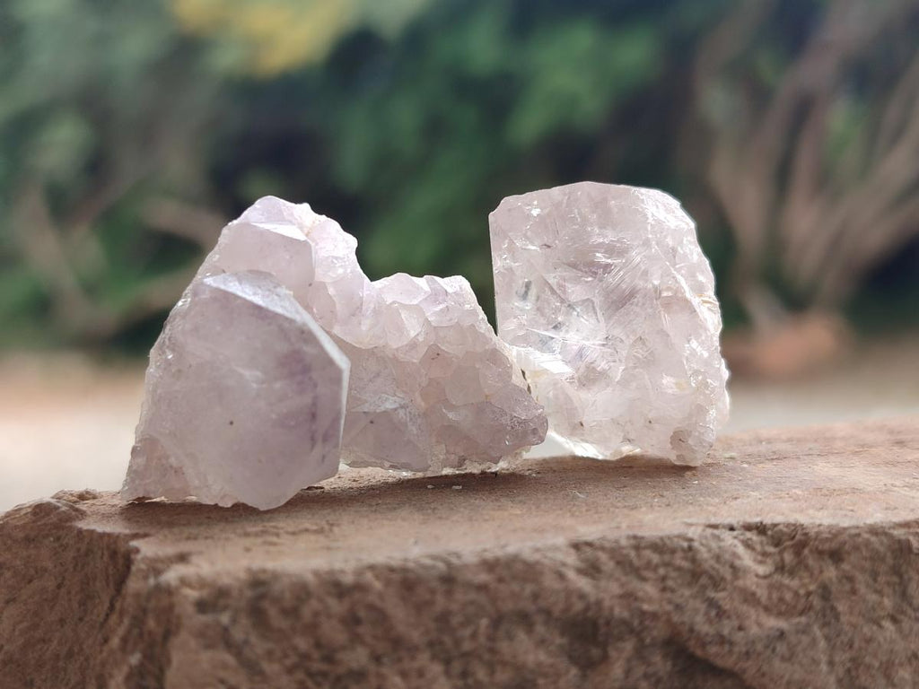Natural White Spirit Quartz Clusters and Crystals x 135 From South Africa - Toprock Gemstones and Minerals 