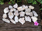 Natural White Spirit Quartz Clusters and Crystals x 135 From South Africa - Toprock Gemstones and Minerals 