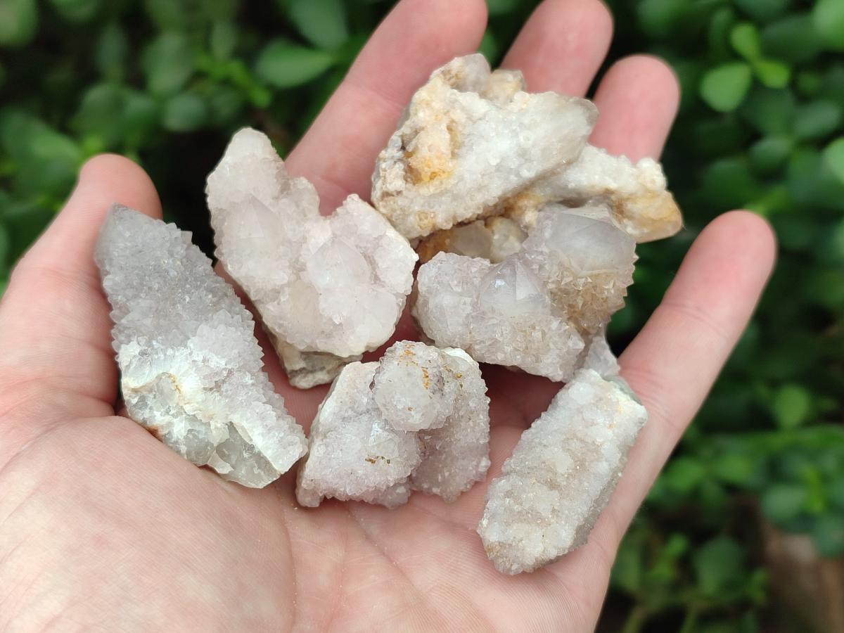 Natural White Spirit Quartz Clusters and Crystals x 135 From South Africa - Toprock Gemstones and Minerals 