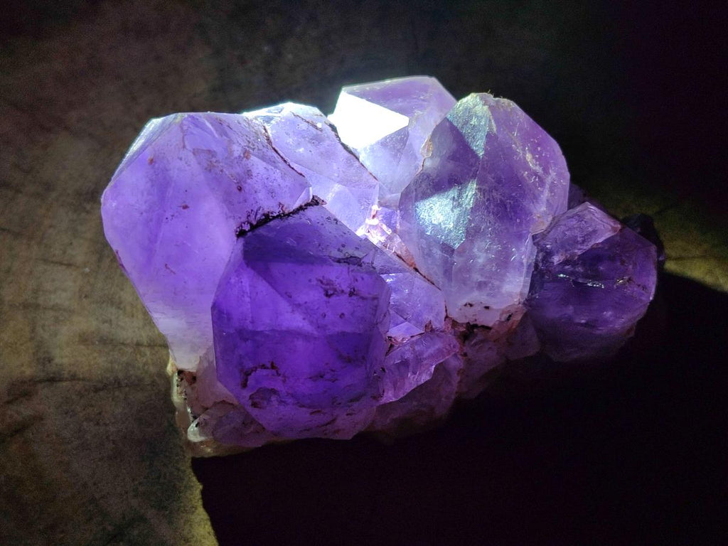 Natural Jacaranda Amethyst Crystal Clusters x 2 From Mumbwa, Zambia