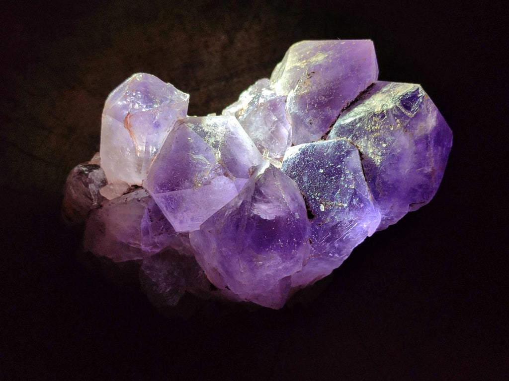 Natural Jacaranda Amethyst Crystal Clusters x 2 From Mumbwa, Zambia