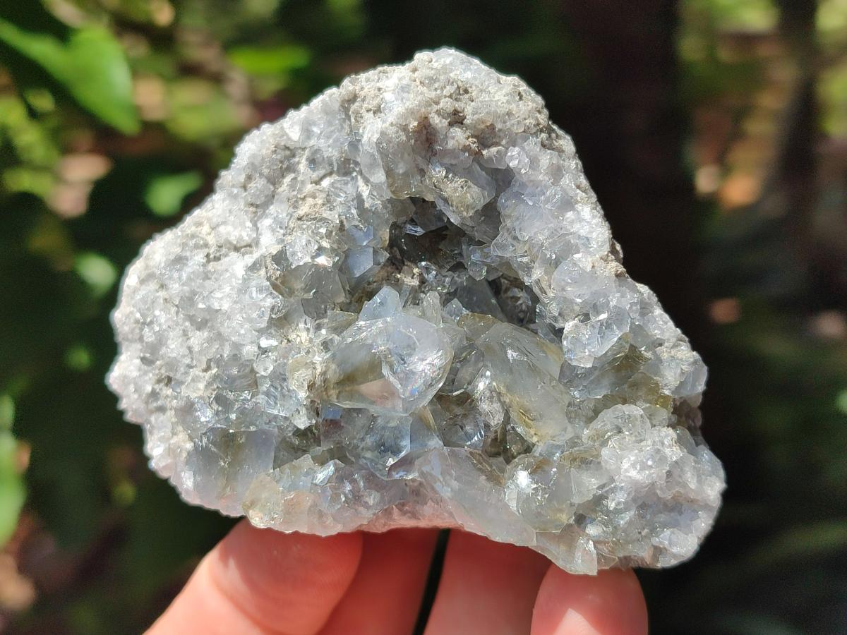 Natural Blue Celestite Cluster Specimens x 6 From Sakoany, Madagascar