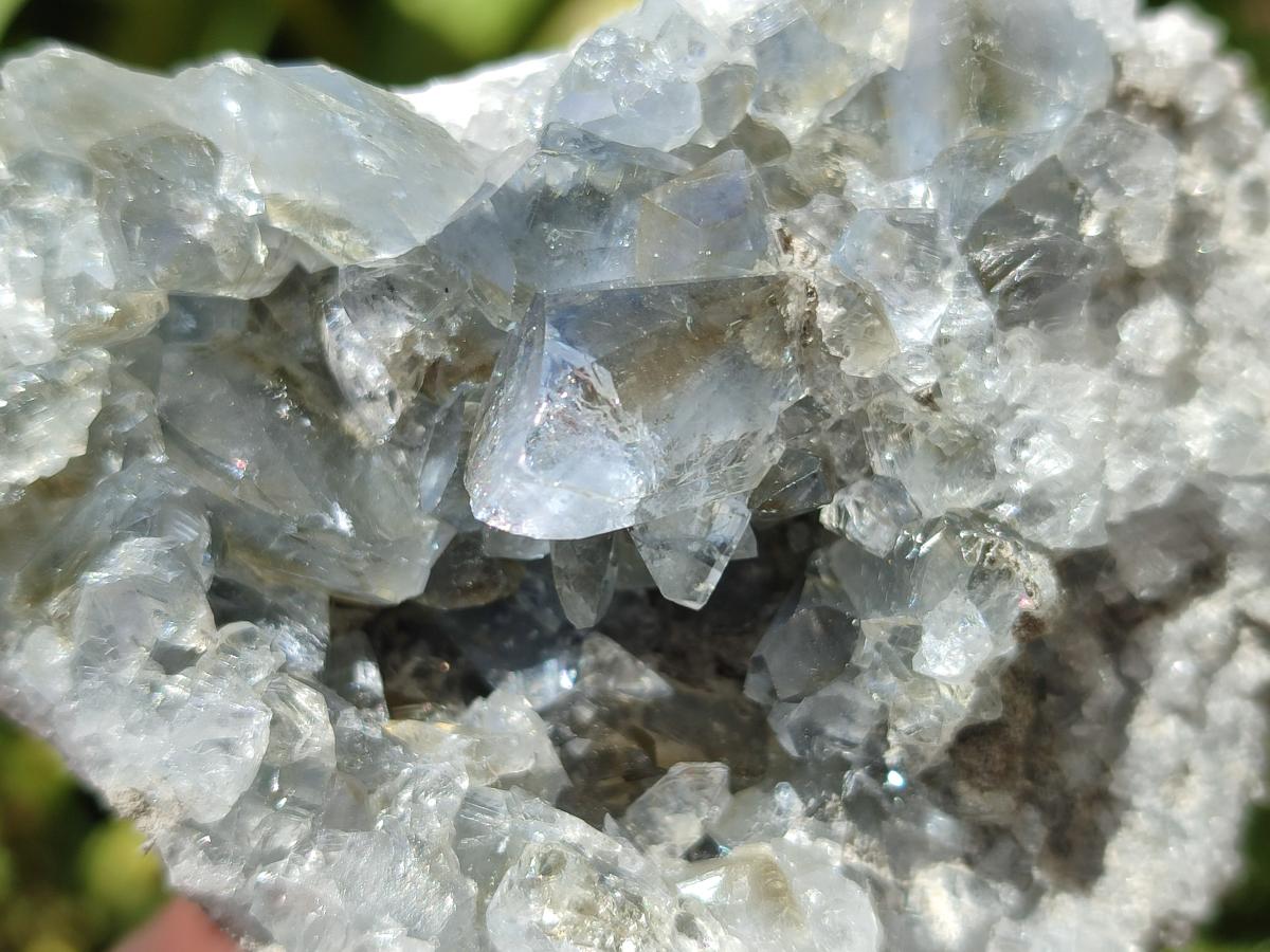 Natural Blue Celestite Cluster Specimens x 6 From Sakoany, Madagascar