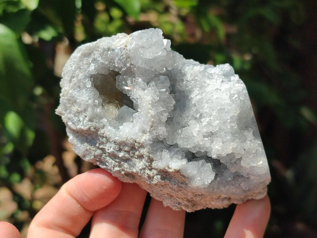 Natural Blue Celestite Cluster Specimens x 6 From Sakoany, Madagascar