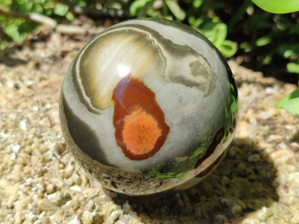 Polished Polychrome Jasper Spheres x 2 From NW Coast, Madagascar - Toprock Gemstones and Minerals 
