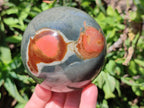 Polished Polychrome Jasper Spheres x 2 From NW Coast, Madagascar - Toprock Gemstones and Minerals 