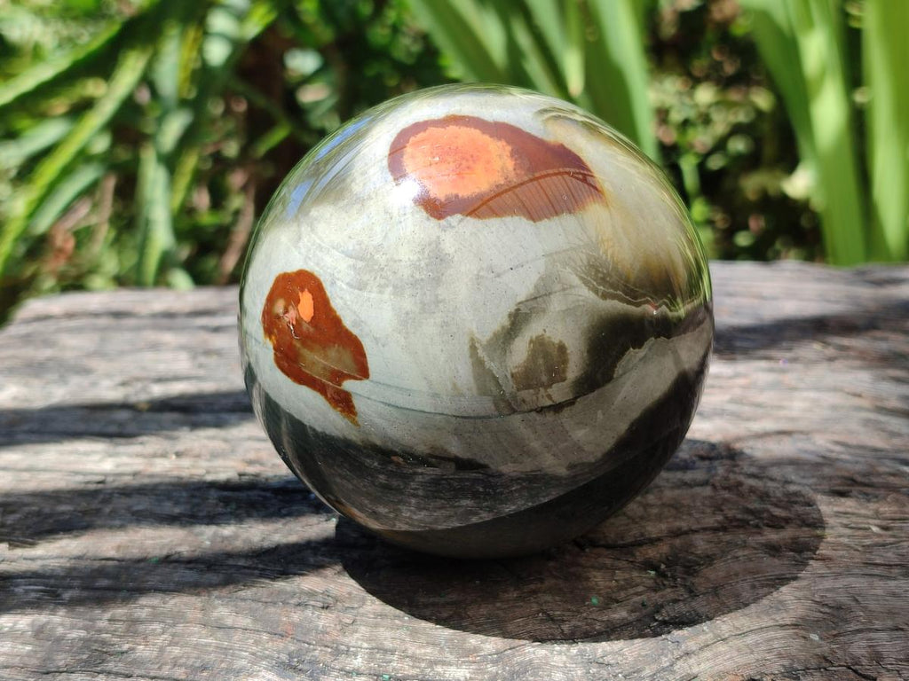 Polished Polychrome Jasper Spheres x 2 From NW Coast, Madagascar - Toprock Gemstones and Minerals 