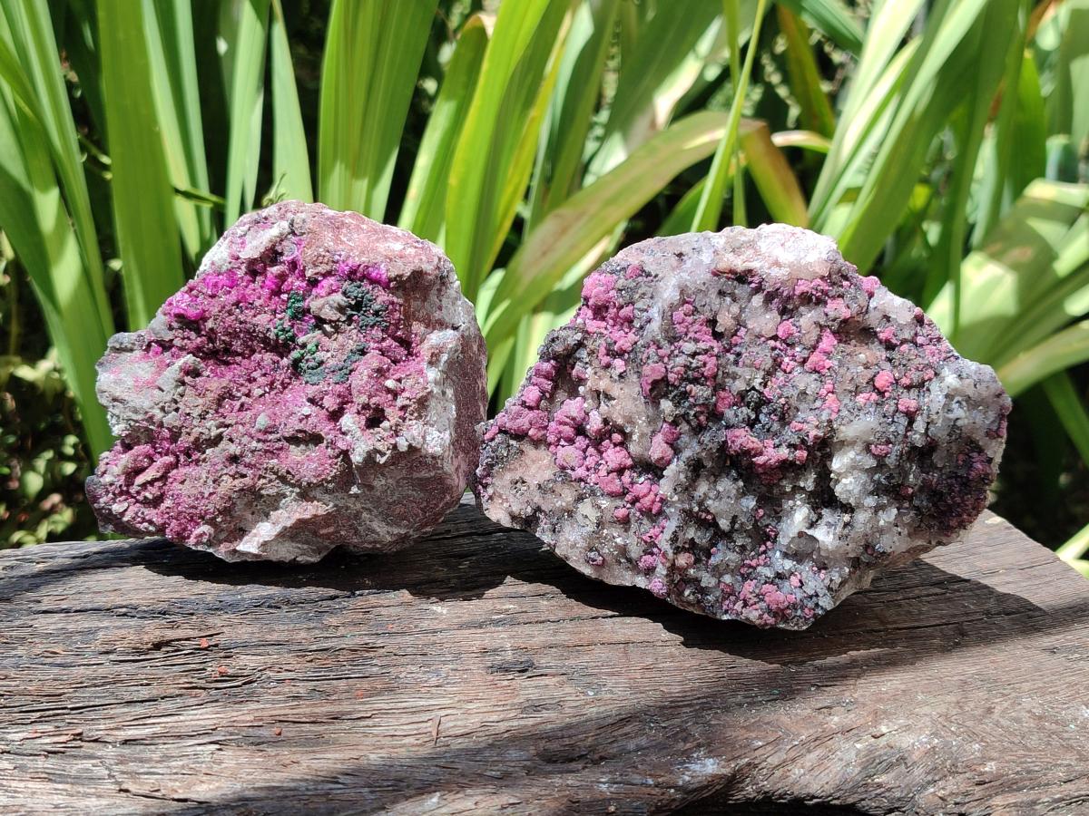 Natural Salrose Cobaltion Dolomite Specimens x 3 From Kakanda, Congo