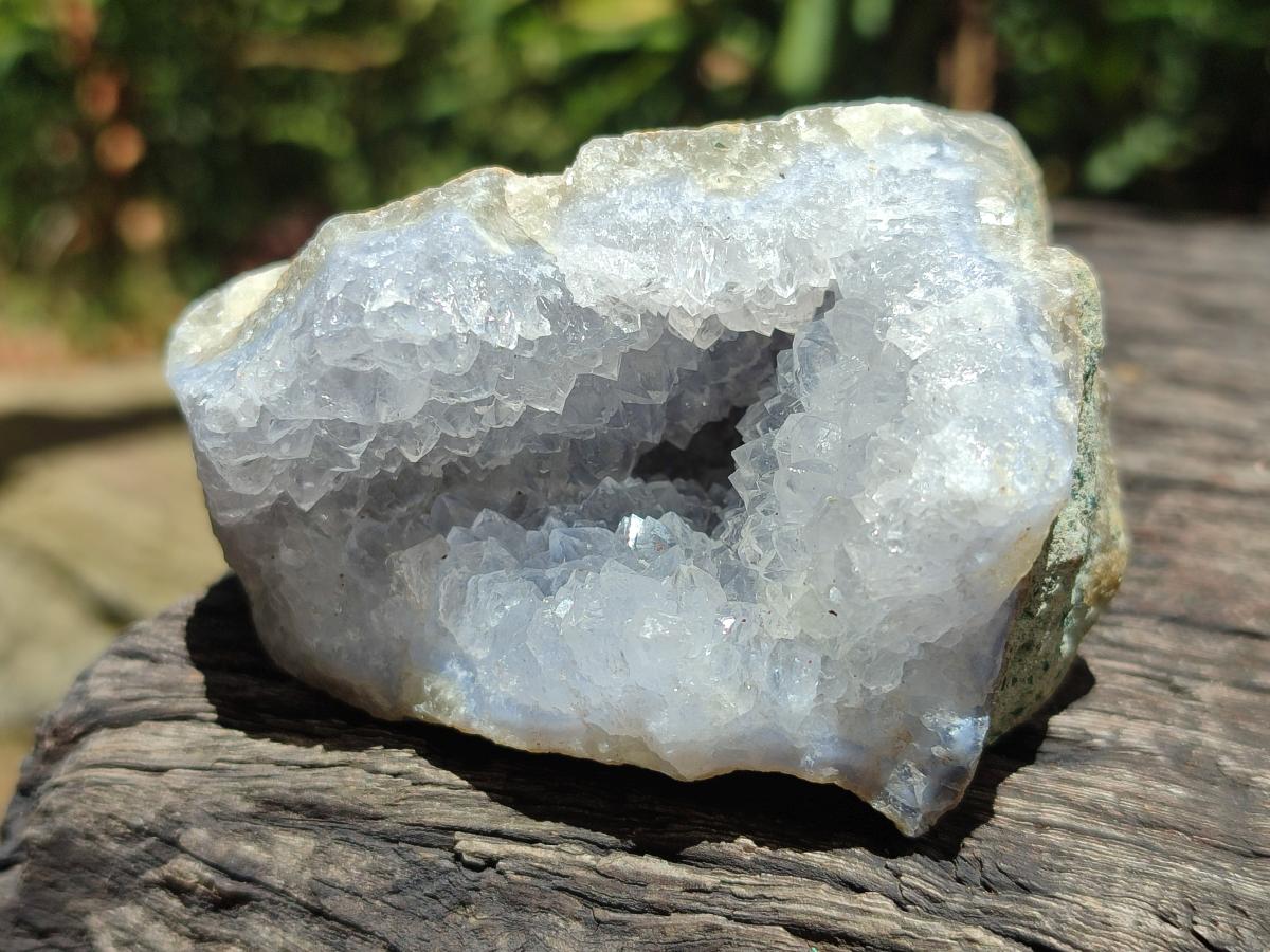 Natural Blue Lace Agate Geode Specimens x 12 From Nsanje, Malawi