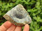 Natural Blue Lace Agate Geode Specimens x 12 From Nsanje, Malawi