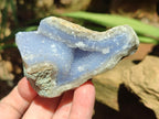 Natural Blue Lace Agate Geode Specimens x 12 From Nsanje, Malawi