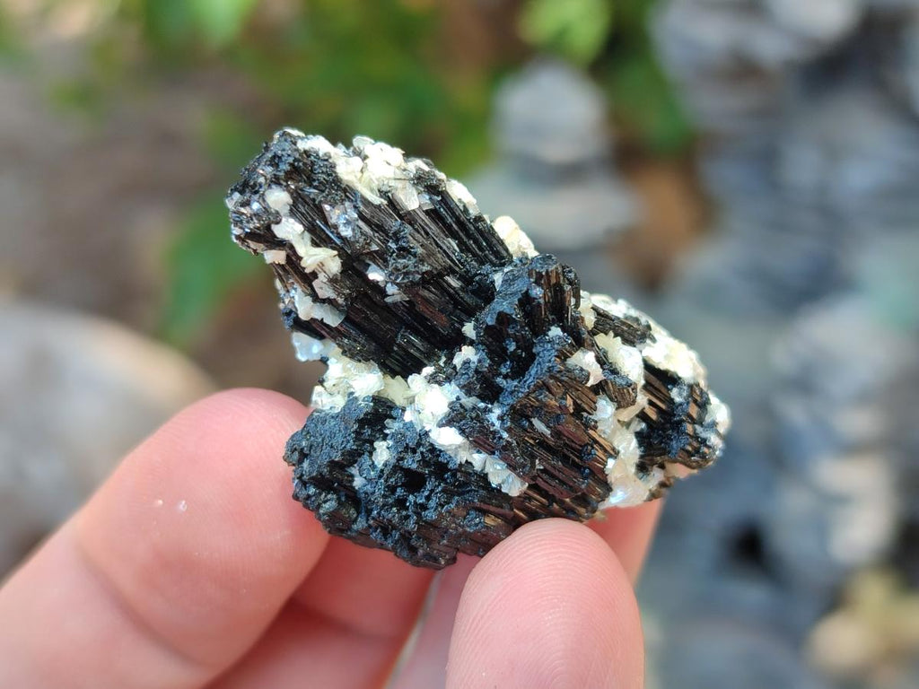 Natural Schorl Black Tourmaline Specimens with Inclusions x 35 From Erongo, Namibia
