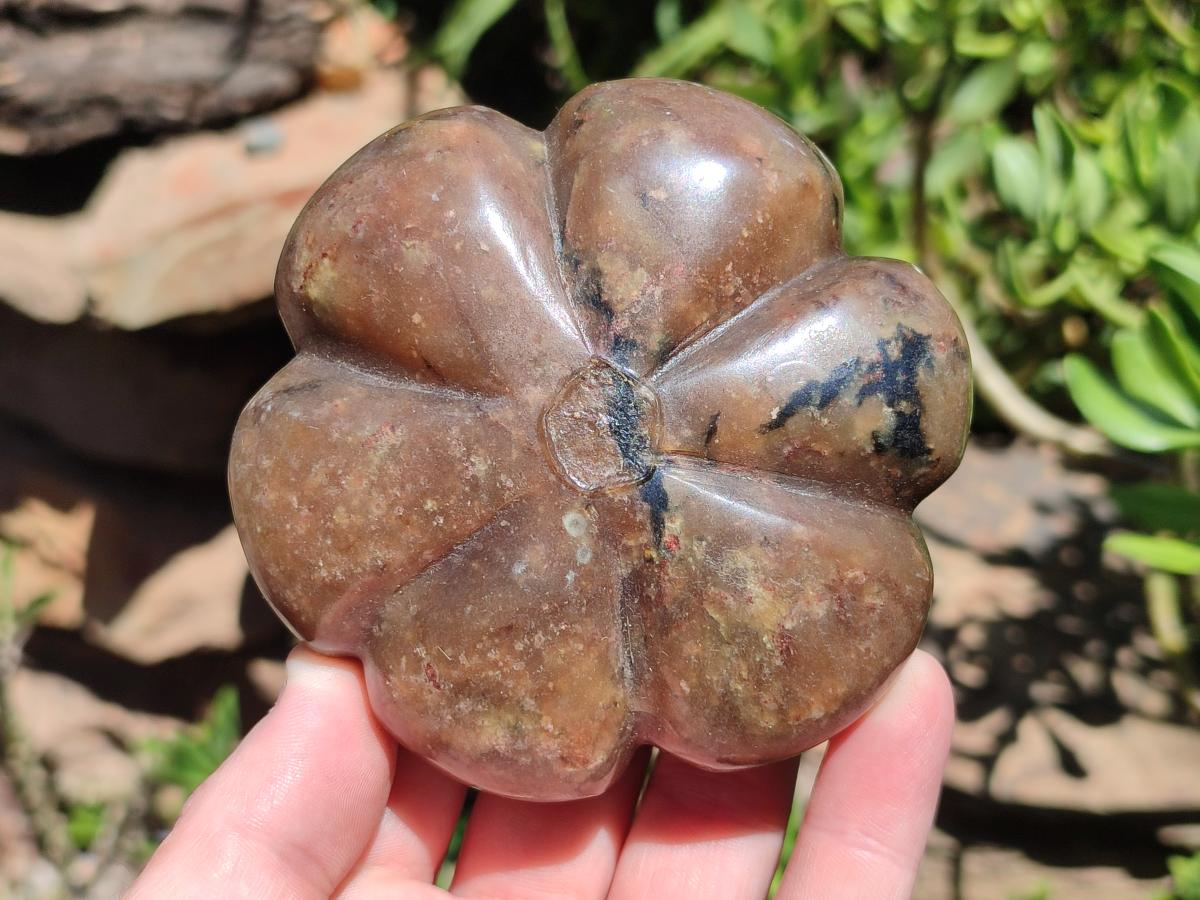 Hand Made Mixed Mineral Pumpkins x 6 From Zimbabwe
