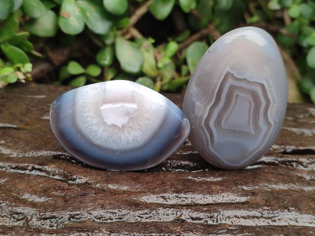 Polished Red Shashe River Agate Galets x 12 From Shashe River, Zimbabwe