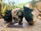Natural Crystalline Malachite Specimens x 3 From Tenke Fungurume, Congo