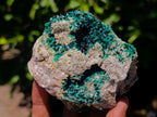 Natural Crystalline Malachite Specimens x 3 From Tenke Fungurume, Congo