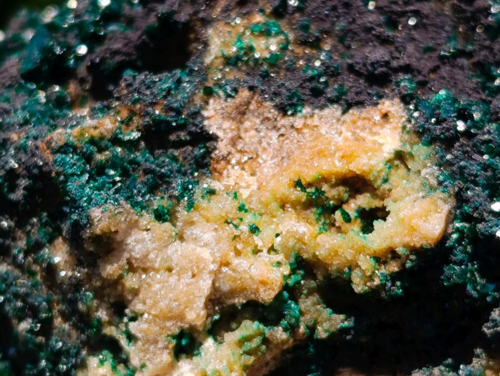 Natural Crystalline Malachite Specimens x 3 From Tenke Fungurume, Congo