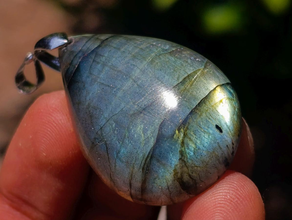 Hand Made Mixed Box of Various Gemstone Pendants Set in Stainless Steel x 12 From Southern Africa