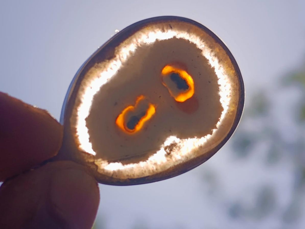 Hand Made Mixed Box of Various Gemstone Pendants Set in Stainless Steel x 12 From Southern Africa