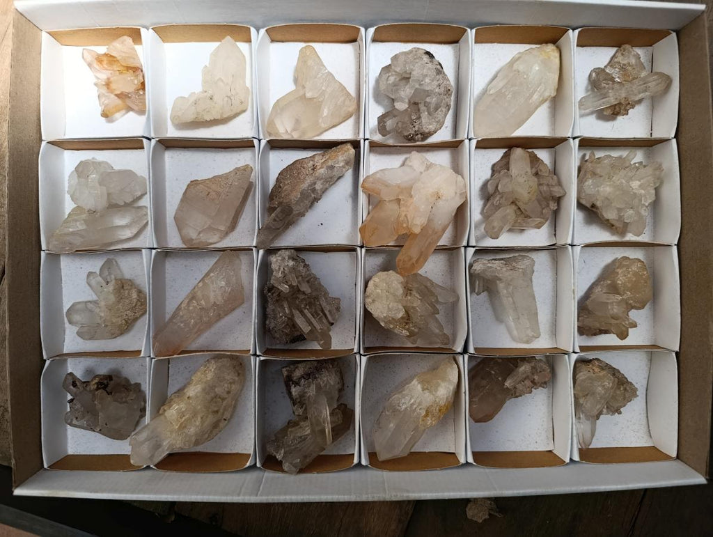 Natural Quartz Clusters x 26 From Madagascar