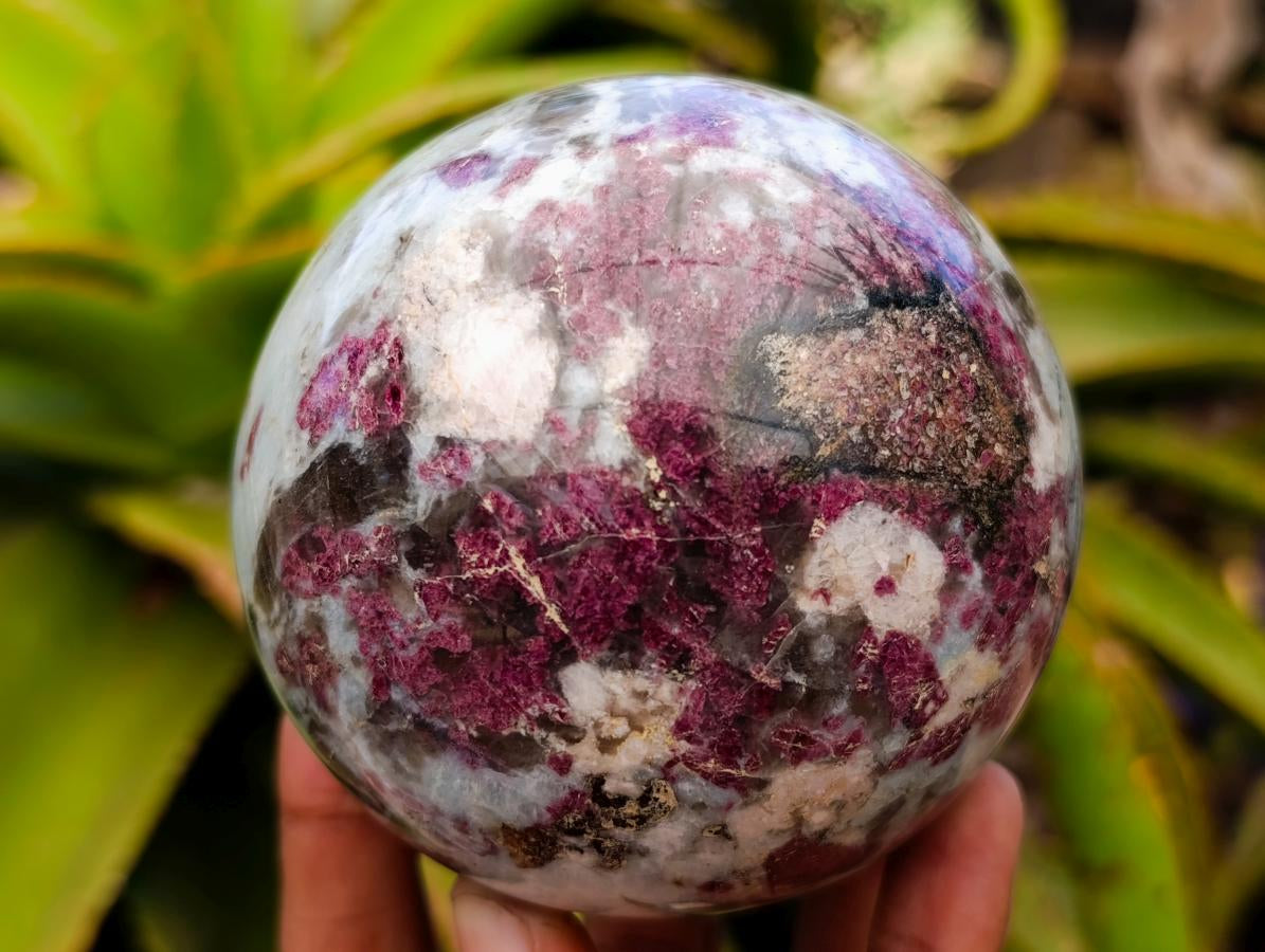 Polished Rubellite Pink Tourmaline Spheres x 5 From Ambatondrazaka, Madagascar