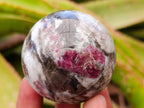 Polished Rubellite Pink Tourmaline Spheres x 5 From Ambatondrazaka, Madagascar