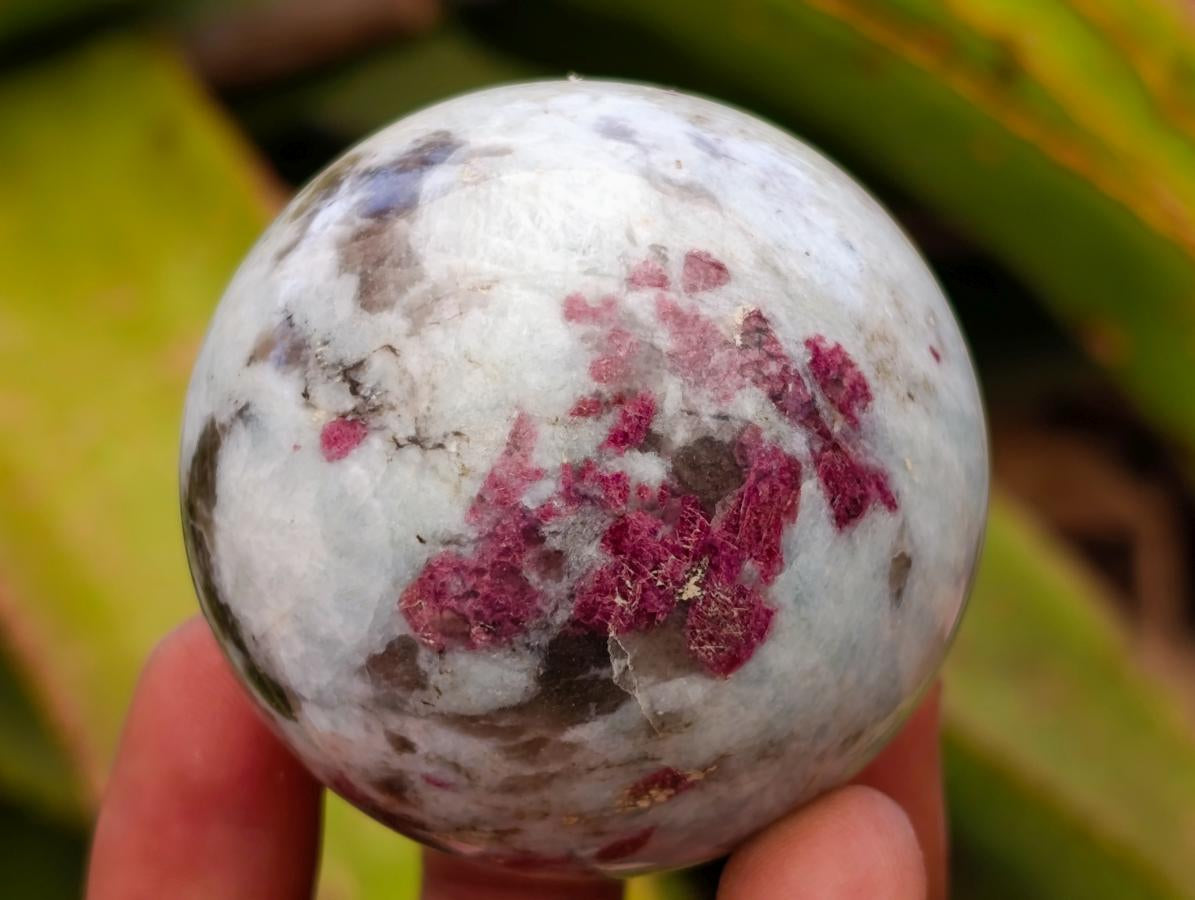 Polished Rubellite Pink Tourmaline Spheres x 5 From Ambatondrazaka, Madagascar