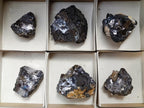 Natural Bright Silver Lead Galena Cobbed Specimens x 6 From Kaokoveld, Namibia - Toprock Gemstones and Minerals 