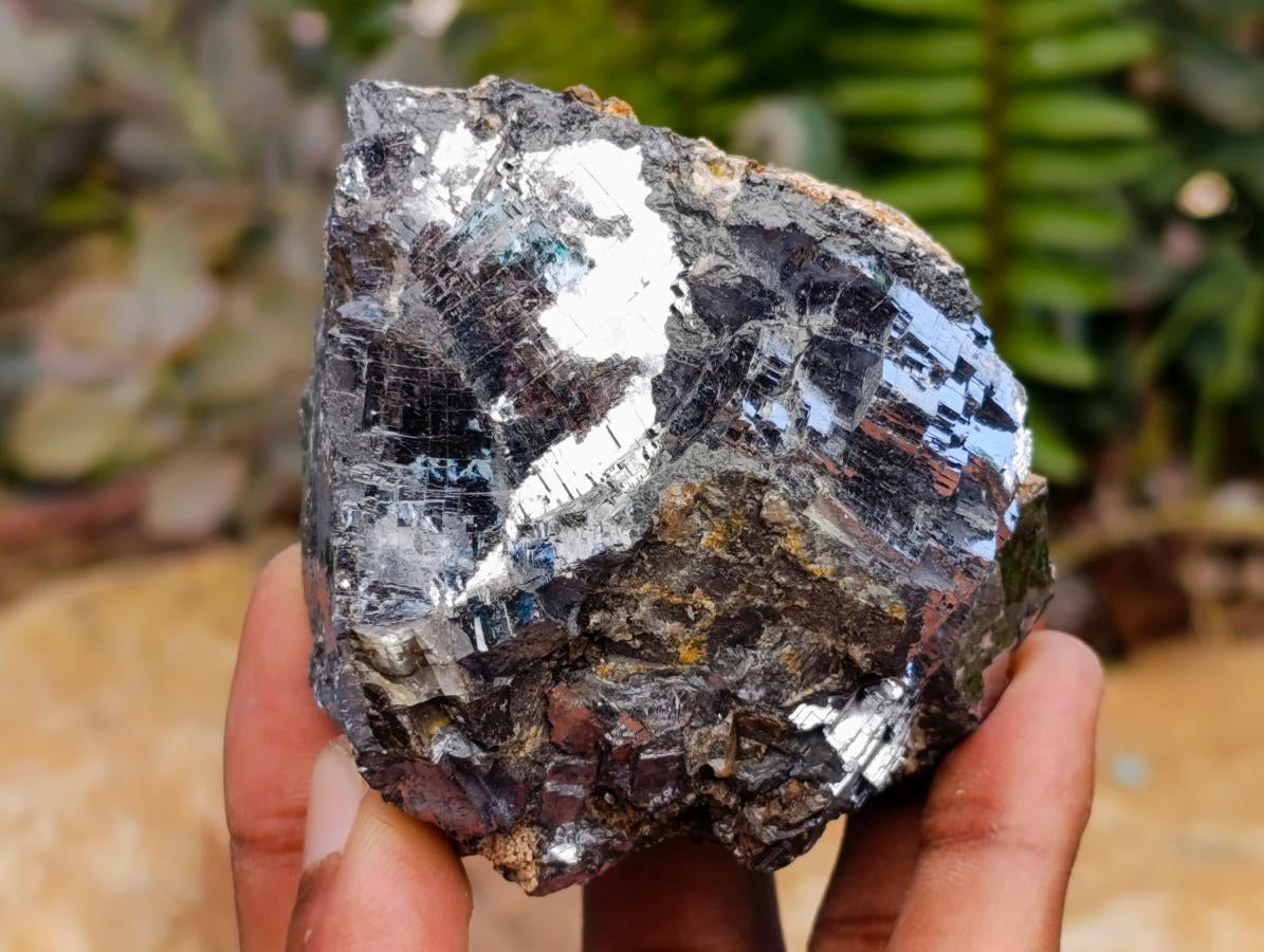 Natural Bright Silver Lead Galena Cobbed Specimens x 6 From Kaokoveld, Namibia - Toprock Gemstones and Minerals 