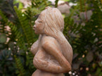 Hand Made Large White Soapstone Mermaid Carving x 1 From Zimbabwe - Toprock Gemstones and Minerals 