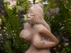 Hand Made Large White Soapstone Mermaid Carving x 1 From Zimbabwe - Toprock Gemstones and Minerals 