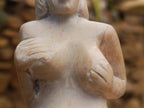 Hand Made Large White Soapstone Mermaid Carving x 1 From Zimbabwe - Toprock Gemstones and Minerals 