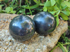 Polished Black Basalt Spheres x 11 From Madagascar - Toprock Gemstones and Minerals 
