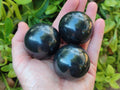 Polished Black Basalt Spheres x 11 From Madagascar - Toprock Gemstones and Minerals 