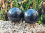 Polished Black Basalt Spheres x 11 From Madagascar - Toprock Gemstones and Minerals 