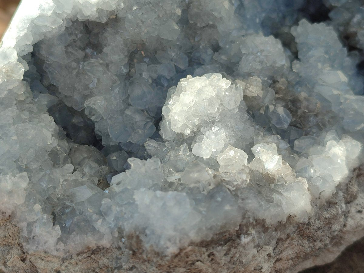Natural XL Blue Celestite Cluster Specimen x 1 From Sakoany, Madagascar - Toprock Gemstones and Minerals 