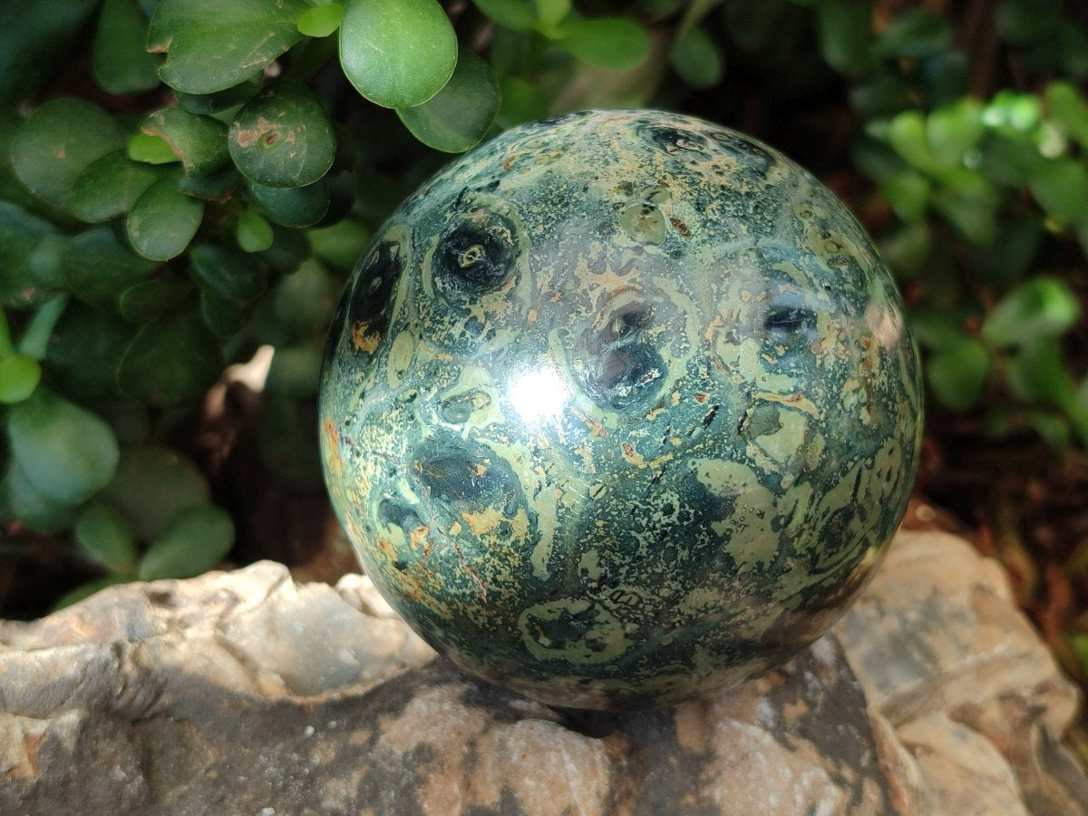 Polished Stromatolite Spheres x 4 From Katsepy, Madagascar - Toprock Gemstones and Minerals 