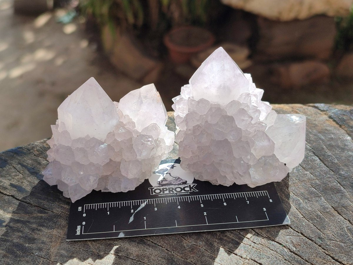 Natural Lilac Amethyst Spirit Quartz Clusters x 12 From Boekenhouthoek, South Africa - Toprock Gemstones and Minerals 
