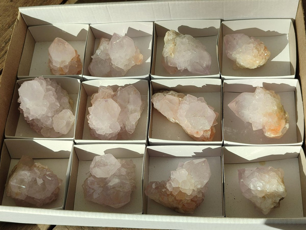 Natural Lilac Amethyst Spirit Quartz Clusters x 12 From Boekenhouthoek, South Africa - Toprock Gemstones and Minerals 