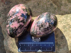 Polished Rhodonite Gemstone Eggs x 7 From Ambindavato, Madagascar - Toprock Gemstones and Minerals 