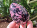 Polished Rhodonite Gemstone Eggs x 7 From Ambindavato, Madagascar - Toprock Gemstones and Minerals 
