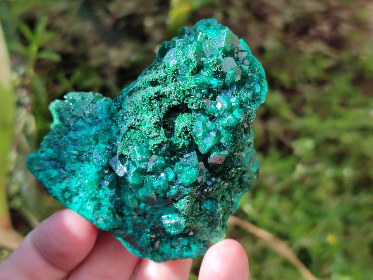 Natural Dioptase on Dolomite Specimens x 4 From Likasi, Congo - Toprock Gemstones and Minerals 