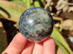 Polished Blue Iolite "Water Sapphire" Spheres x 15 From Madagascar - Toprock Gemstones and Minerals 