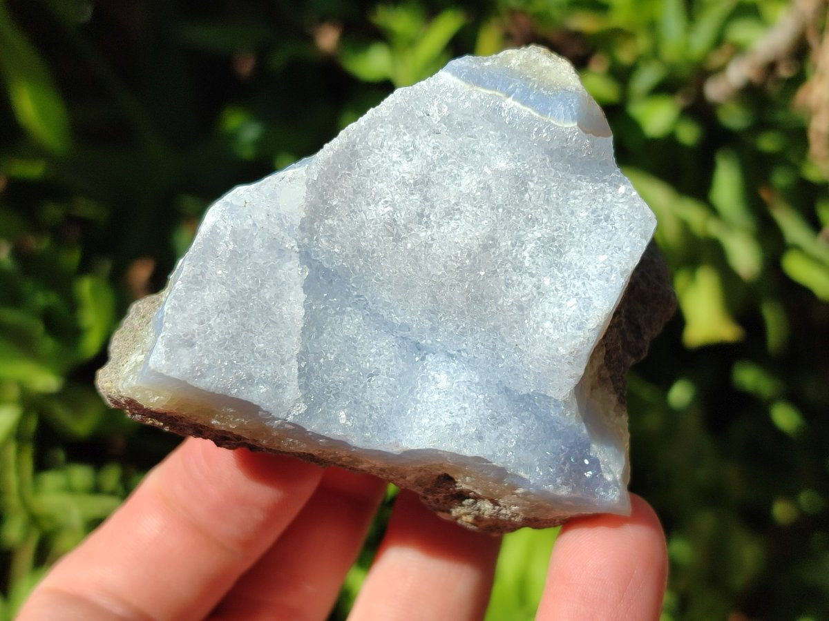 Natural Blue Lace Agate Geode Specimens x 12 From Nsanje, Malawi - Toprock Gemstones and Minerals 
