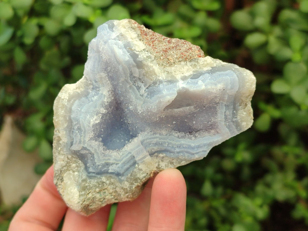 Natural Blue Lace Agate Geode Specimens x 12 From Nsanje, Malawi - Toprock Gemstones and Minerals 