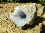 Natural Blue Lace Agate Geode Specimens x 12 From Nsanje, Malawi - Toprock Gemstones and Minerals 